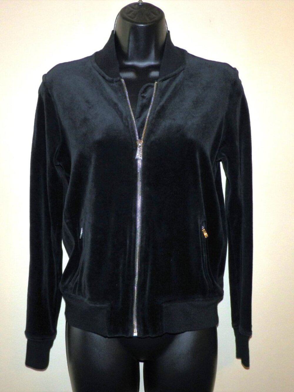 Lauren Ralph Lauren Black Zipper Sweat Jacket